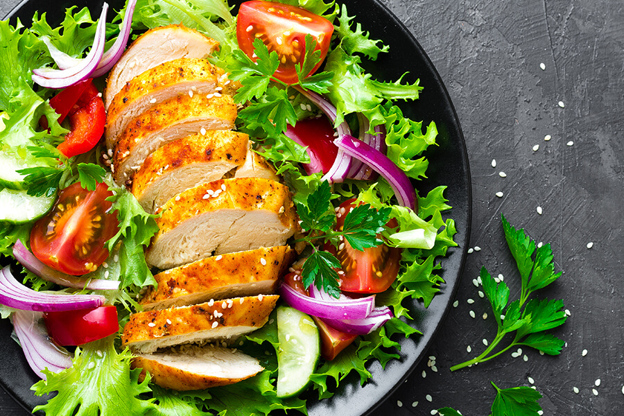SALAT SWEET SPICY CHINKEN